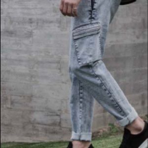 Vitaly Airplane Pants - Bleached Blue - Size 30